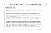 OPERACIONES DE SEPARACIÓN - cartagena99.com · nueva fase y listar la mayoría de las operaciones que utilizan estas dos técnicas-Explicar como puede conseguirse una separación