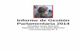 Informe de Gestión Parlamentaria 2014monitorlegislativo.net/wp-content/uploads/2014/11/Informe-gestion... · Elaboración del Libro Rojo. Vocera Nacional del PSUV en la Comisión