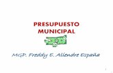 Sin título de diapositiva - Freddy E. Aliendre España · Naturaleza del presupuesto en la gestión ... atenderán especialmente a la educación, la salud, la ... Información de