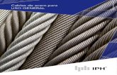 Cables de acero para - api.iphglobal.comapi.iphglobal.com/uploads/296763001513024041.pdf · Significado y uso de las tablas de carga Carga que puede aplicarse sobre un cable ... Las
