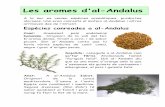 Les aromes d'al-Andalusadonoso/webarabs/Aromes/Aromes.pdfA la soc es venien espècies aromàtiques, productes olorosos. Uns eren conreats al mateix al-Andalus i altres arribaven des