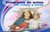 Programa de actos de mayo y junio · Triduo preparación Fiesta de Sta. María Mazzarello (para los alumnos). ... Eucaristía y celebraciones Fiesta de Sta.María Mazzarello (Abierto