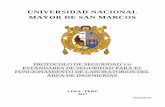 UNIVERSIDAD NACIONAL MAYOR DE SAN MARCOS - unmsm… · UNMSM 3 Protocolo de Seguridad para el funcionamiento de Laboratorios del Área de Ingenierías 3 Versión 03 3 PROTOCOLO DE