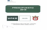 unedceuta.netunedceuta.net/transparencia/Pre2018.pdf · la UNED en Ceuta para el ejercicio 2018, ... Economía, Hacienda y Administración Pública, a los efectos procedentes. LA
