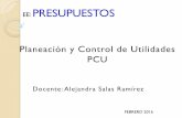 EE: PRESUPUESTOS - Universidad Veracruzana€¦ · Un proceso de control administrativo 6. ... 10.Un sistema de contabilidad por áreas (o centros) ... sistema de contabilidad por
