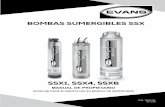 BOMBAS SUMERGIBLES SSX - Evans - Tienda …€¦ · bombas sumergibles ssx manual de propietario antes de usar su equipo lea su manual de propietario cod. 70080134 ver.1218 ssx1,