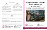 JUEVES 29 DE AGOSTO XIII Jornadas de ... - teologia.ucsc.clteologia.ucsc.cl/wp-content/uploads/2013/08/Programa-Jornadas-de... · TARDE SALA DE CONFERENCIAS Instituto de Teología