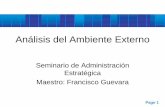 Análisis del Ambiente Externo - .Page 12 I. AMBIENTE EXTERNO: ANALISIS DE OPORTUNIDADES Y AMENAZAS