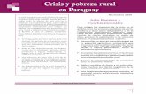 Crisis y pobreza rural en Paraguay - Fortalecimiento de … · El impacto de la crisis en los rubros agrícolas de exportación se dará por medio de una reducción de los precios