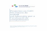 Projectes en CAV: Un entorn de treball col·laboratiu per … · 1 Contextualització L’activitat desenvolupada s’emmarca en un projecte d’innovació institucional promogut