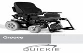 Instrucciones De Uso Groove - ortoweb.com · usuario puede accionar la silla o puede cambiar el mando para que un asistente accione la silla en su lugar. El límite de peso máximo