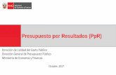 Presupuesto por Resultados (PpR) - vivienda.gob.pe PpR 2018_M… · Presupuesto por Resultados (PpR) En el Perú desde el año 2007 se viene implementando la Reforma en el Sistema