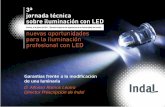 Garantías frente a la modificación de una luminaria D ...catedraendesa.us.es/documentos/jor_LED/presentacion_indal.pdf · Lámpara S.A.P.t/H.M.e LED con equipo Peso gr 100/150 950.