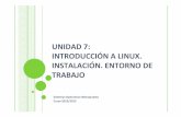 UNIDAD 7: INTRODUCCIÓN A LINUX. INSTALACIÓN. ENTORNO DE ... · Distribuciones de Linux 4. Instalación de Ubuntu 10.10 Sistemas Operativos Monopuesto5. Entorno Gráfico 6. Comandos
