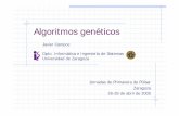 Algoritmos genéticos - webdiis.unizar.eswebdiis.unizar.es/asignaturas/EDA/ea/slides/algoritmos_geneticos.pdf · ejecutar que consumen parte de los recursos. La tarea i-ésima consume