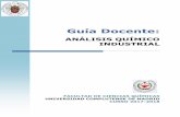 ANÁLISIS QUÍMICO INDUSTRIAL - quimicas.ucm.esquimicas.ucm.es/data/cont/media/www/pag-100676/CURSO 2017-18…laboratorio y en la resolución de problemas analíticos, ... o Saber
