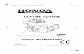 GCV135E·GCV160E - manuals.ggp-group.commanuals.ggp-group.com/GCV135E_GCV160E_ESPAGNOL... · El motor Honda está diseñado para ofrecer un servicio seguro y confiable si se opera