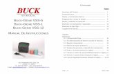 Spanish Buck VSS-5 Buck VSS-5.pdf · selecciona Sub-Menús o valores y lo lleva al ... programar y controlar la serie de Genie VSS bombas. ... proporcionar correccion es STP para