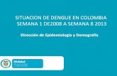 SITUACION DE DENGUE EN COLOMBIA SEMANA 1 … y Publicaciones/Presentación DEN… · •Costumbres •Acumular agua • ... de clase mediante el cálculo de la diferencia entre el