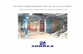INTERCAMBIADORES DE PLACAS SONDEX - … mantenimiento Sondex...1 GENERALIDADES Este manual tiene la finalidad de servir de guía para la instalación puesta en marcha y manteni-miento