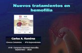 Nuevos tratamientos en hemofilia - colhemofilicos.org.cocolhemofilicos.org.co/.../Nuevos+Tratamientos+en+Hemofilia.pdf · Retos para los nuevos factores en hemofilia Mayor eficacia
