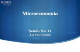 Sesión No. 11 La economía - moodle2.unid.edu.mxmoodle2.unid.edu.mx/dts_cursos_mdl/ejec/AE/M/S11/M11_Visual.pdf · Contextualización La economía 1.- El razonamiento económico