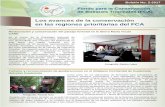 Los avances de la conservación en las regiones ...€¦ · el apoyo del CONAP y de la empresa Ecole Travel de Costa Rica. Se ... Pamela Arzú comunitarios ... brigadas comunitarias