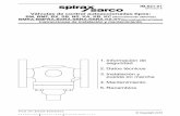 Válvulas de control autoaccionadas - spiraxsarco.com · 2 IM-S21-01 CH Issue 8 El funcionamiento seguro de estos productos sólo puede garantizarse si la instalación, puesta en