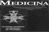 MEDICINA - anmdecolombia.net · MEDICINA (Antigüamente, Revista Médica de Bogotá)-Fundada en julio de 1873-Organo Informativo de la Academia Nacional de Medicina de Colombia