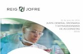 Presentación de PowerPoint - Laboratorio Reig Jofre · ESTRUCTURA DEL NEGOCIO 3 RJF PHARMA (Desarrollo, fabricación y comercialización de productos propios) PRODUCTOS DE ESPECIALIZACIÓN