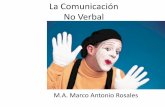La Comunicación No Verbal - Creaciondementes · COMUNICACIÓN NO VERBAL •30% ES COMPONENTE VERBAL •70% ES COMPONENTE NO VERBAL-Gestos, movimientos, señales Es un lenguaje complementario