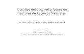 Desafíos del desarrollo futuro en sectores de Recursos ... · sectores de Recursos Naturales Sectores: Energía, Minería, Agua/Agricultura/Forestal Jean Acquatella Ph.D CEPAL, Div.