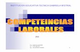 PROYECTO COMPETENCIAS LABORALES [Modo … · “competencias Laborales “ en el 15 de Abril de 2011, en un 100% 2. Presentación al consejo académico del proyecto “C t i L b l