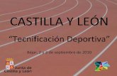CASTILLA Y LEÓN - csd.gob.es · en el Centro Especializado de Tecnificación Deportiva de Voleibol de Palencia, en calidad de entidad gestora de dicho Centro. • Titularidad: Junta