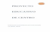 PROYECTO EDUCATIVO DE CENTRO - …€¦ · • Las Enseñanzas Iniciales se organizan según reglas derivadas de la LOGSE. • La ESPA, en el currículum y evaluación se organiza