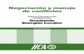Negociación y manejo de conflictos - repositorio.iica.intrepositorio.iica.int/bitstream/11324/6097/1/BVE17109310e.pdf · Estilo personal para el manejo de conflictos Construcción