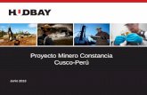 Proyecto Minero Constancia Cusco-Perú - PORTAL … · Constancia Project - Drilling per ... Equipos Mina Trucks Palas ... 4. Los recursos medidos e indicados son de 945.55 millones