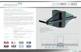 Sistema de Muro Cortina Steelfire - atmossystems.comatmossystems.com/wp-content/uploads/2017/07/ES-STB80-CW-EI60.pdf · SteelFire STB80 EI60 es un sistema de muro cortina vidriado