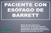 PACIENTE CON ESÓFAGO DE BARRET - aeeed.com con Esófago... · Definición Sustitución del epitelio esofágico distal escamoso normal por un epitelio columnar Presencia de metaplasia