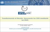 Transformando el Mundo: Apoyando los ODS mediante …workspace.unpan.org/sites/Internet/Documents/OGD_Panama_NST... · darle espacio para mejorar nuestra rendición de cuentas. ...