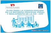 PLAN PARA LA CONSOLIDACION CELESTE FINAL · Penal Flujograma (Anexo) 7 13 39. ... Reforma Procesal Penal Peruana La aplicación del Nuevo Código Procesal Penal (CPP) en el Perú