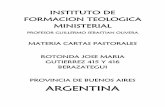 ARGENTINA - monografias.com · OBJETIVOS GENERALES DE MATERIA Es un estudio para conocer las cartas pastorales de la biblia y del antiguo testamento; se familiariza al estudiante
