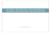 II Plan de Acción de Gobierno Abierto Honduras 2014 … · encaminados a fortalecer reformas de gobierno abierto como la Iniciativa para la Transparencia en las Industrias Extractivas