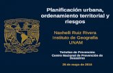 Planificación urbana, ordenamiento territorial y riesgos · –Ordenamiento territorial-planeación de asentamientos humanos –Federalismo, fortalecimiento fiscal y autonomía municipal