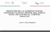 MEDICIÓN DE LA CONDUCTIVIDAD HIDRÁULICA EN EL PERFIL DEL ...comeii.com/comeii2016/congreso2016/php/ponencias/presentacion/... · Conductividad eléctrica y pH La medición de la