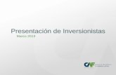 Presentación de Inversionistas - -banco de desarrollo de ... · Perfil de CAF Banco de Desarrollo de América Latina • CAF es una Institución Financiera Supranacional que pertenece