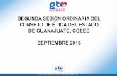 Presentación de PowerPoint - Consejo de Ética del …coeeg.strc.guanajuato.gob.mx/wp-content/uploads/2015/09/2a-sesion... · REUNIONES DE COORDINACIÓN. Personas Atendidas Abril-Julio