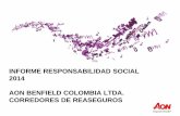 INFORME RESPONSABILIDAD SOCIAL 2014 AON … Paola/Responsabilidad Social 2… · Use estas diapositivas como guía para actualizar con su ... 9001:2008, con el siguiente alcance: