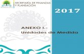 ANEXO I.- Unidades de Medida - sefiplan.qroo.gob.mx II ANEXO_I... · Anexo I.- Unidades de Medida ELABORÓ REVISÓ AUTORIZÓ Fecha -26-Sept-2016 Página 2 2017 TEMA DE UNIDAD DE MEDIDA