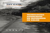 TECNOLOGÍAS AVANZADAS EN INGENIERÍA DE …syntex.com.co/wp-content/uploads/2018/03/CATALOGO-SOLUCIONES... · mercado, que incluye geomallas y geotextiles de alto ... amortiguación